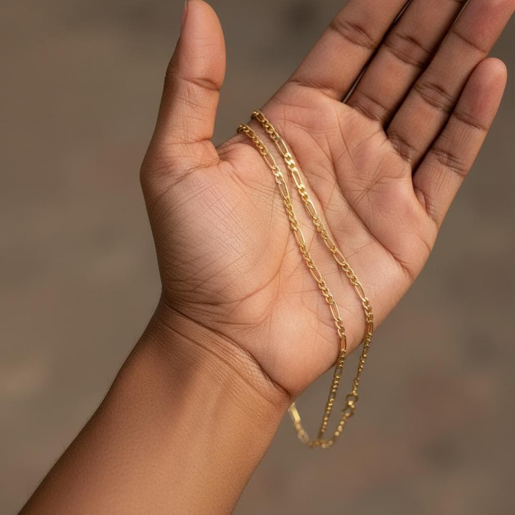 Custom 925 Silver Chain Necklace, Gold Plated Layering Chain, Various Styles Dainty Thick, Everyday Minimalist Christmas Gift for Her Him