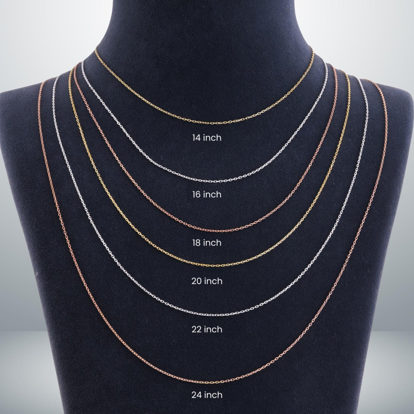 925 Sterling Silver Chain Necklace | Rope, Tondo, Square King, Spiga Styles for Men Women | Minimalist Jewelry, Chain for Charm Pendant