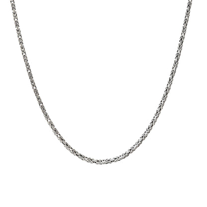 925 Sterling Silver Chain Necklace | Rope, Tondo, Square King, Spiga Styles for Men Women | Minimalist Jewelry, Chain for Charm Pendant