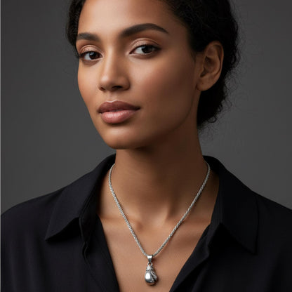 Heavy Silver Boxing Glove Pendant, Oxidized Kickboxing Charm, Fighter Necklace Gift for Her, Cancer Survivor, Personalized Christmas Gift