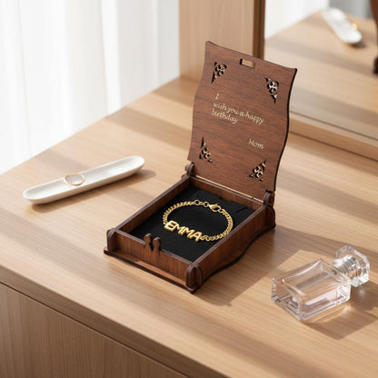 Bubble Name Bracelet, Personalized Dainty Custom Name Jewelry, Adjustable 14k Gold Plated Silver Gift for Her, Modern Minimalist Style